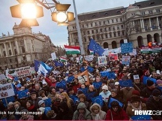 Protest v Maďarsku