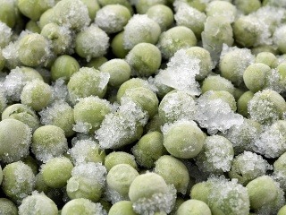 Zmrazená zelenina obsahuje viac