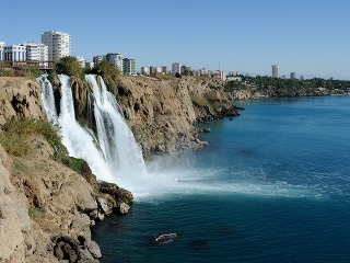 Dolné vodopády Düden, Antalya,