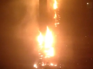 Mohutný požiar v Dubaji: