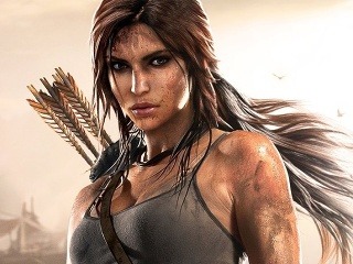 Krásna Lara Croft v