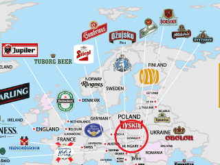 Veľká pivná mapa sveta: