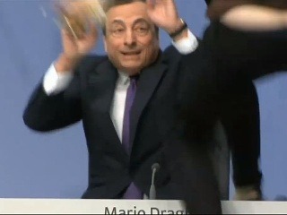 Draghi zostal poriadne prekvapený.