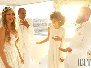 Beyoncé v spoločnosti svojho