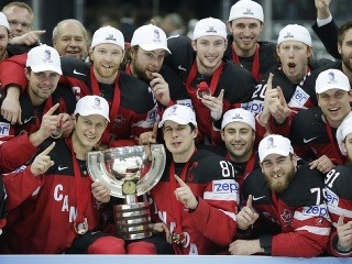 Hokejisti Kanady s trofejou