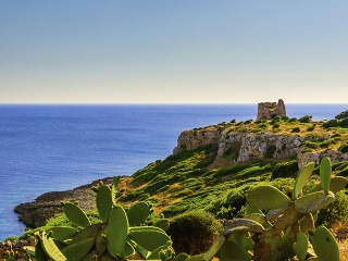 Pláž v Porto Selvaggio,