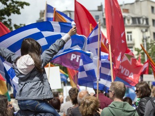 Protest v Grécko