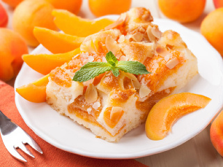 Marhuľový koláč je chutnou