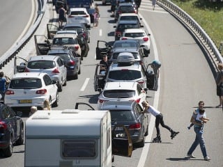 Razia na maďarskej diaľnici
