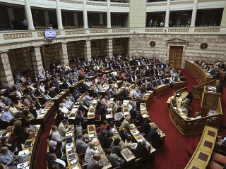 Stretnutie gréckeho parlamentu