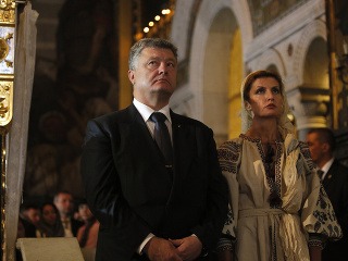 Petro Porošenko s manželkou