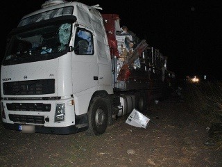Zrážka dvoch maďarských kamiónov