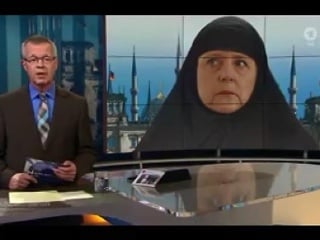 Televízia obliekla Merkelovú do