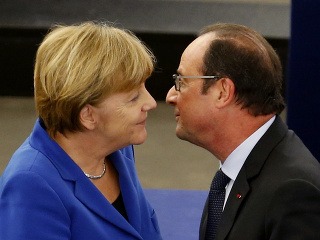 Merkelová a Hollande sa