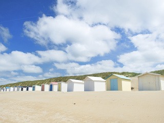 Pláž v Taxel, Holandsko