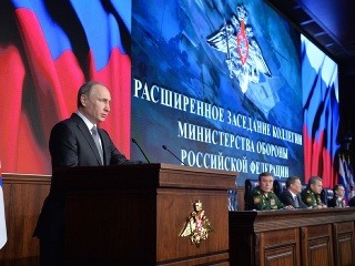 Ruský prezident pri príhovore