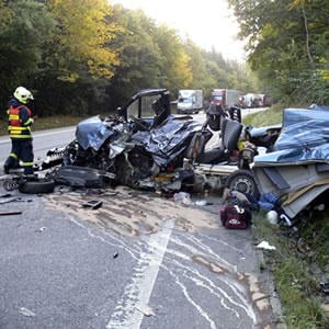 Príčinou havárie slovenského auta