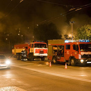 Požiar v Prievoze založili