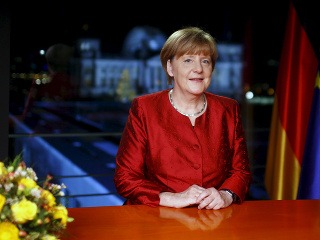 Angela Merkelová počas Novoročného