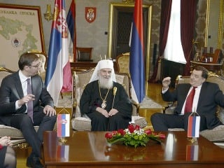 Srbský premiér Aleksandar Vučić,