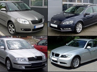 Koláž najčastejšie stáčané kilometre