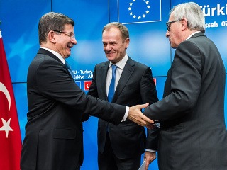 Ahmet Davutoglu, Jean-Claude Juncker,