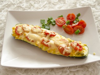 Šťavnatá plnená cuketa je