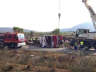 V Španielsku havaroval autobus