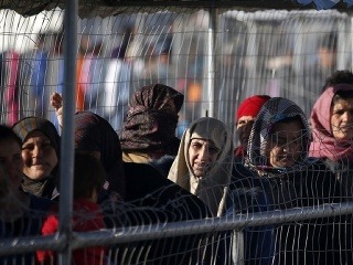 Utečenci na ostrove Chios.