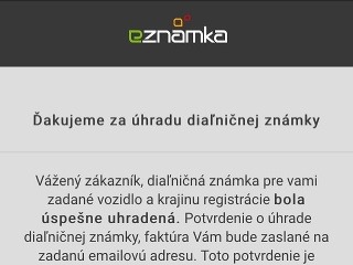 Elektronické diaľničné známky