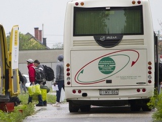 Migranti v meste Körmend