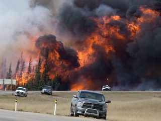 Požiar v kanadskej provincii