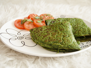 Špenátové palacinky zo špaldovej