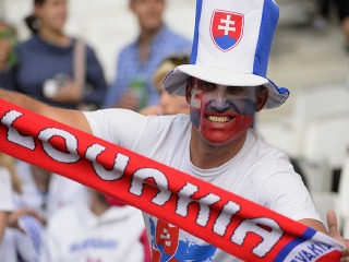 Slovenskí fanúšik pred zápasom