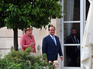 Angela Merkelova a Francois