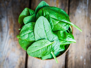 Špenát je veľmi zdravý,