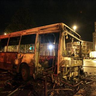 V meste zhorel autobus: