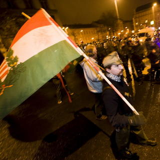 Demonštrácie v Budapešti, polícia