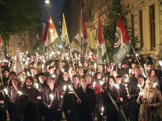 Podporovatelia strany Jobbik