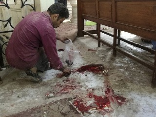 Výbuch v koptskej katedrále.