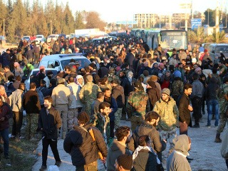 Evakuácia Aleppa.