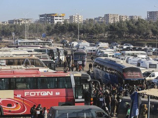 Evakuácia zo sýrskeho Aleppa