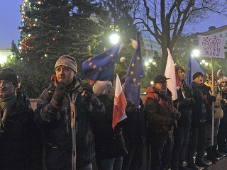Opozícia v Poľsku protestuje