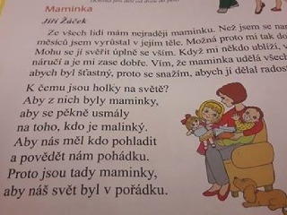 Básnička v českej čítanke