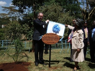 Andrej Kiska v Keni