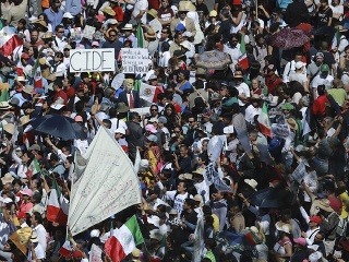 Protesty v Mexiku