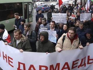 Protest proti Lukašenkovi