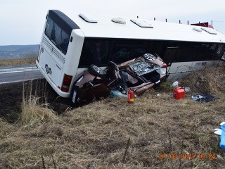 Nehoda autobusu na maďarskej