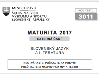 KVÍZ: MATURITA 2017 -