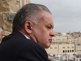 Andrej Kiska v Izraeli